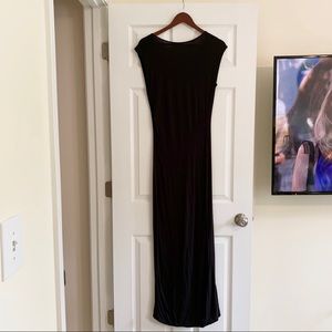 BooHoo T-shirt black cotton dress